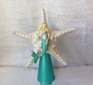 Starfish Tree Topper, Knobby Starfish Tree Topper, Mermaid, Coastal, Nautical Decor, Mermaid Tree Topper, Christmas Topper, Tree - Etsy