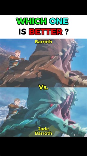 Barroth vs Jade Barroth: Kinship Skill Comparison | MHS3