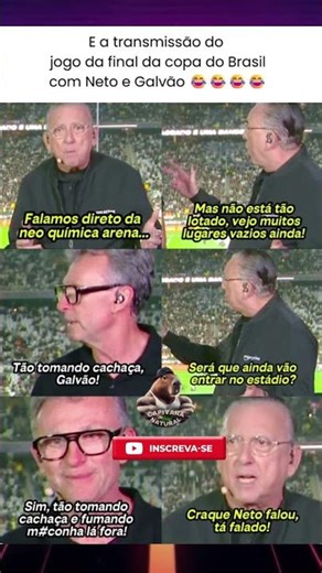 IMAGINA A FINAL COM GALVÃO E NETO JUNTOS… IA DAR ISSO AÍ 😂🔥
