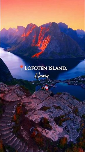 📍Lofoten island, Norway 🇳🇴 #travel #viral #lofotenislands #lofoten #norway
