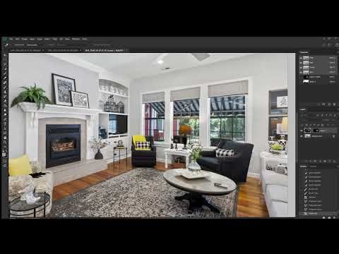 High-end HDR - Real Estate Photo Editing Process with Adobe Photoshop