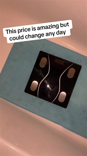 Simple, accurate body weight tracking ⚖️ Step on and get clear readings in seconds. Sleek design, easy to use, and perfect for daily or weekly weigh-ins at home. Price shown is current at time of posting check TikTok Shop for the latest price. #bodyweightscale #digitalscale #weighttracking #homescale #dailyweighin