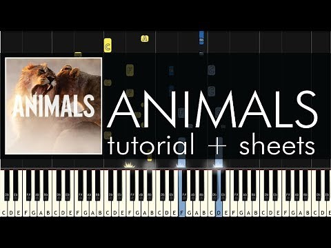 Maroon 5 - Animals - Piano Tutorial + Sheets