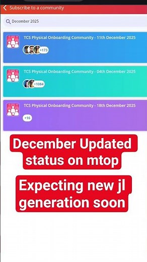 Tcs joining update with new December date #tcs #new #tcsjoining #joining #onboarding #dates #tcsion