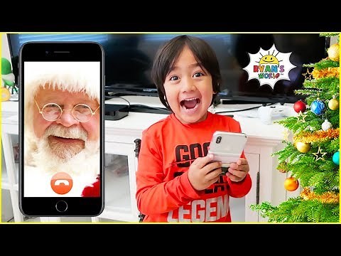 Santa called Ryan and surprise him with Christmas DIY Science Experiments!!