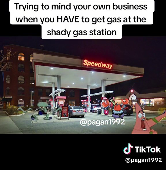 Gas Station Conundrum: Spongebob Edition