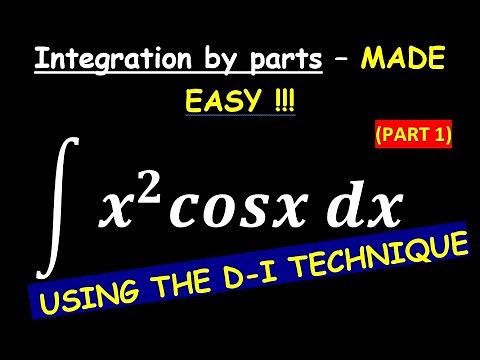 Integration by parts - Using the DI - method (Part 1)