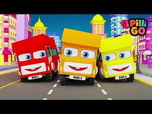 Ten Little Buses | Counting Song for Kids | Nursery Rhymes for Kids | Play with Numbers | Pilli Go