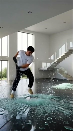 This Floor Looks Dangerous At Night 😳🧊