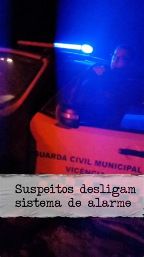 Duílio Dionísio Donato on Instagram: "Guarda Municipal, PM e PC frustram criminosos de concluir um crime premeditado. Várias cidades tiveram investida criminosa na loja da mesma rede, onde os suspeitos subtraíram grande quantidade de bens. Porém, não conseguiram executar a totalidade de atos na cidade de Vicência devido a atuação integrada das forças de segurança, fugindo logo em seguida a ação de desligamento do sistema de segurança da empresa."