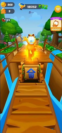 Garfield Rush best gameplay #shorts