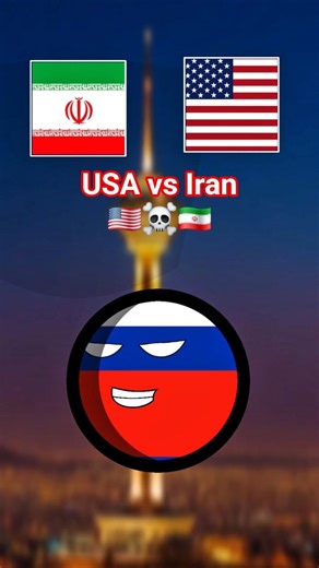 Usa Vs Iran Countries Supports Usa or Iran #countryballs #nutshell #short