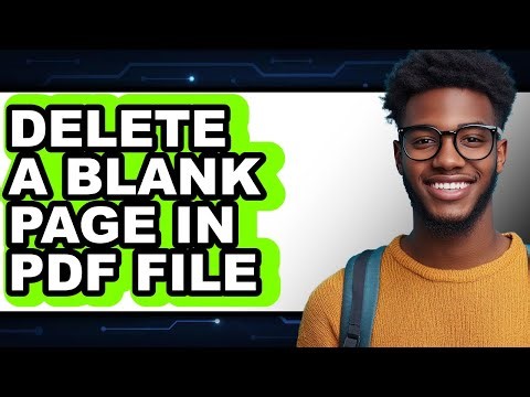 How to Delete a Blank Page in PDF File