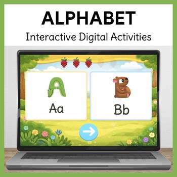 Digital Alphabet Activities (A-Z) for Kindergarten, Pre-K & Preschool
