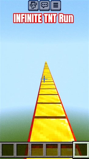 INFINITE TNT RUN IN Minecraft PART 4 🔥 #shorts #minecraft