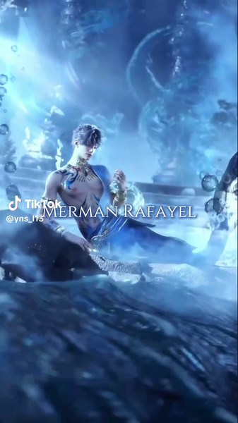 Rafayel as a Merman in Infinity Nikki Animation