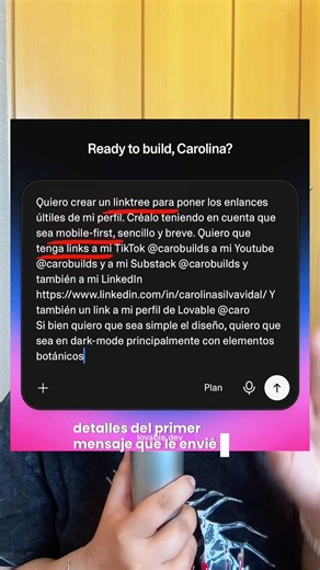 3 tips para un primer prompt para crear apps en Lovable #vibecoding #buildinginpublic