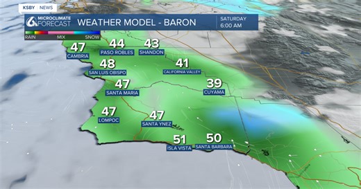 Rain expected to begin overnight into Saturday, Warm up arrives next week