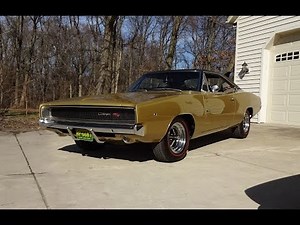1968 Dodge Charger R/T in Medium Gold & 426 Hemi Engine Sound on My Car Story with Lou Costabile