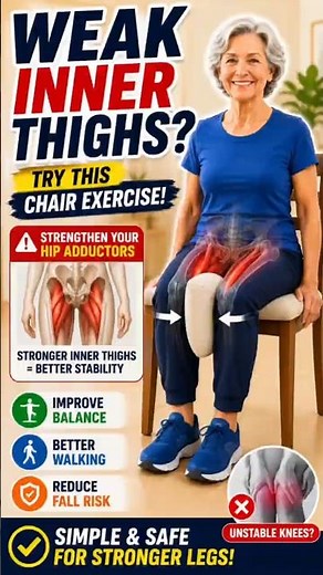 Weak Inner Thighs? Try This Chair Exercise!