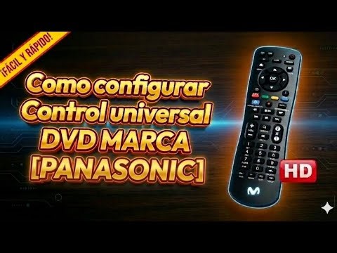 Código DVD marca PANASONIC. Control Movistar.