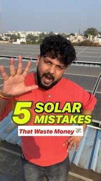 😱 In 5 Solar Panel Mistakes se Bacho! 🤯 #techplusgadgets #solarpanel #solarpanelsystem