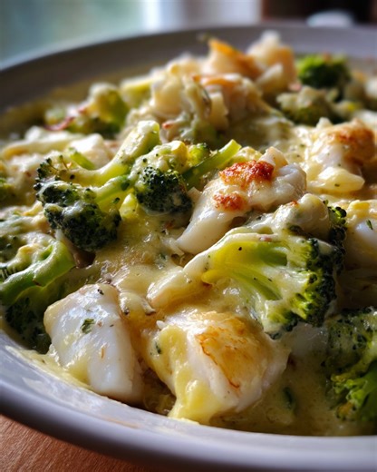Romige Kabeljauw-Broccoli Ovenschotel (Zacht & Fris) 🐟🥦🍋 Vis in een ovenschotel kan soms droog worden, maar niet met dit recept! De kabeljauw gaart langzaam in de romige saus, waardoor hij boterzacht blijft. De combinatie van vis, broccoli en aardappel is natuurlijk een klassieker, maar de toevoeging van citroen en dille maakt het lekker fris in plaats van zwaar. Een perfecte manier om ook kinderen vis te laten eten. Ingrediënten (voor 3-4 personen) De Basis: 500 g kabeljauwfilet (vers of die
