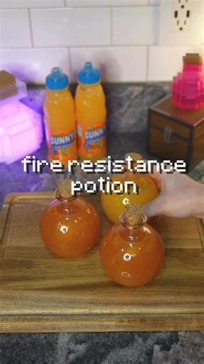 Hannah Rose on Instagram: "Potion Brewing IRL ft. @sunnydofficial 🧡 #ad #minecraft #minecrafttutorial #minecraftmemes #boldcore"