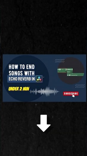 How To END SONGS With ECHO REVERB In DaVinci Resolve