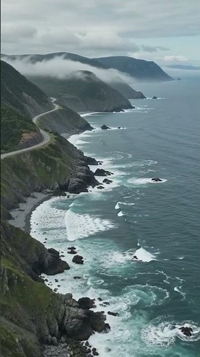 🎬 Title:Canada's Most Breathtaking Cliff Road | Cabot Trail