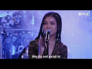 Jhene aiko perform on rhythm flow with a artist