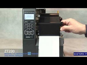 Zebra ZT230 Manually Calibrate Ribbon and Media Sensors