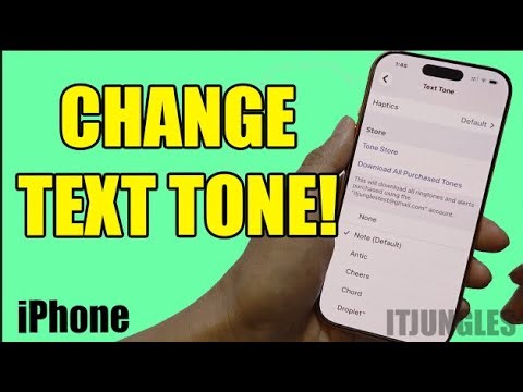 How to Change Text Tone Alert Sound on iPhone
