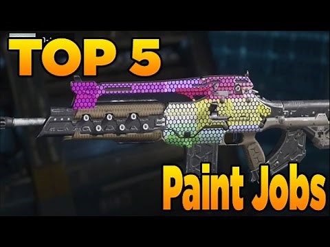 Top 5 Paint Jobs in Black Ops 3 (EP. 3 Best Weapon Camos)