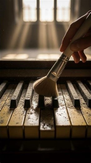 Dusting Off Ancient Piano Keys 🎹✨ Restoring History AI ASMR #shorts