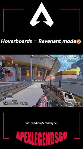 The new hoverboards feeling like a Revenant player. 😎 #apex #apexlegendscommunity #apexlegends #apexlegendsclips #wildcard