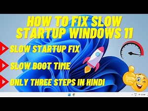 How to Fix Windows 11 Slow Startup Slow Boot Up Windows 11 [ Best Fix ] Sped Up Windows 11 Boot Time