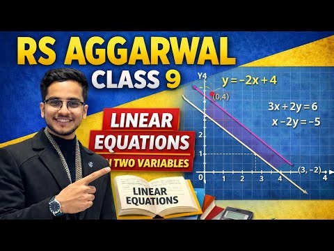 Lecture-1 | Linear equations in two variables | Class-9th 