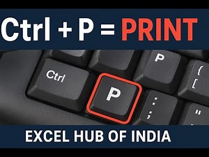 Fast Printing Trick! Ctrl + P Shortcut Explained
