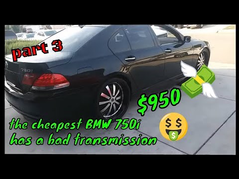 $950 Copart bmw 750i rebuild project transmission repair, part 1 removing transmission mechatronic