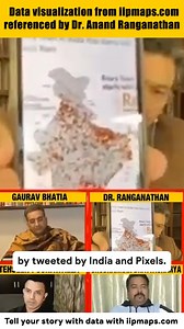 Infographics by India in Pixels / iipmaps are now part of mainstream discussion. This is the power of data visualization where an image can tell not a thousand words but a whole novel. Thank you Mr. Ranganathan. #infographics #dataviz #indiandataviz | India in Pixels by Ashris