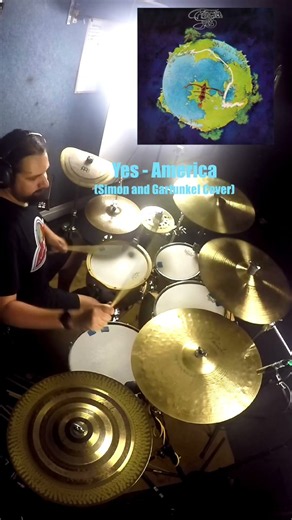 Yes - America (Simon and Gafunkel cover) Part 1 #yesband #progrock #drumcover #billbruford