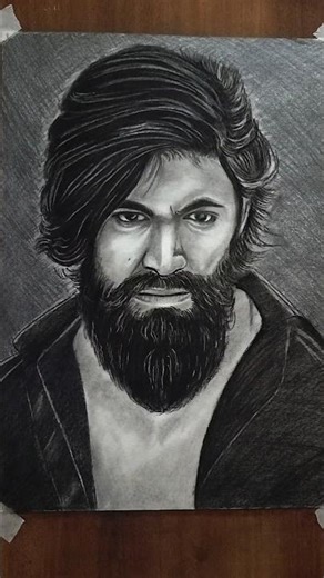 Yash drawing/ #kgf #toxic #yash #viralshort #movie Daddy's Home 🔥 Monster 😈🔥#art #viral
