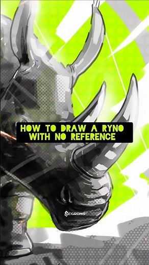 Drawing a Rhinoceros from Start to Finish (No Reference Needed!) #howtodrawaryno #tutorial #segrons