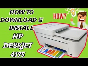 HOW TO INSTALL HP DESKJET INK ADVANTAGE 4175 PRINTER (4100 SERIES) ?