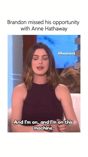 Hoenest on Instagram: "🎬 Fact: The Ellen DeGeneres Show (2016) This interview where Anne Hathaway recounts an awkward encounter at the gym shortly after giving birth to her first son. Hathaway uses the pseudonym “Brandon” to protect the trainer’s real identity, turning a potentially insulting moment into a humorous lesson on gym etiquette and “new mom” confidence. The story resonated so deeply with audiences that it became a staple of internet meme culture, often cited as a prime example of how