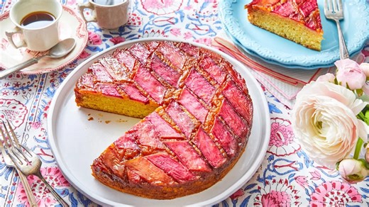 Celebrate Spring With Rhubarb Upside-Down Cake
