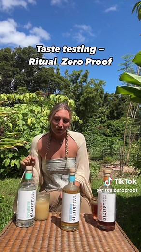 "Ritual Zero Proof review... ps I like the gin the best. #ritualzeropr...