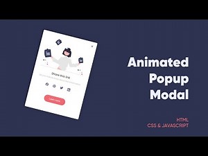 Popup Modal on Button Click with Animation