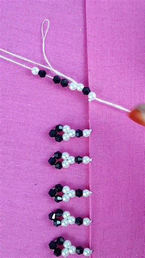 Embroidery lace border tutorial #fblifestyel #reelsvideoシ #trendingreel #stitch #reels